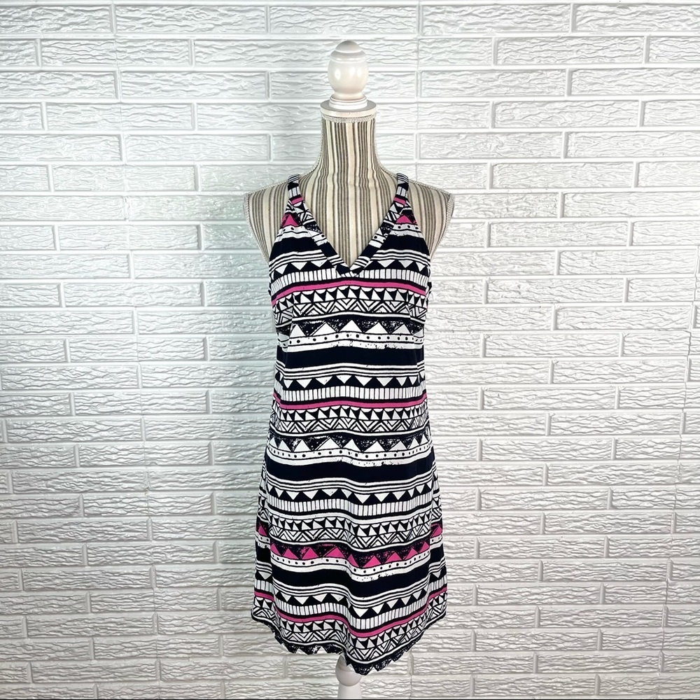 Skies are Blue Geometric Pattern Sleeveless Sheath Austin Dress Size Small